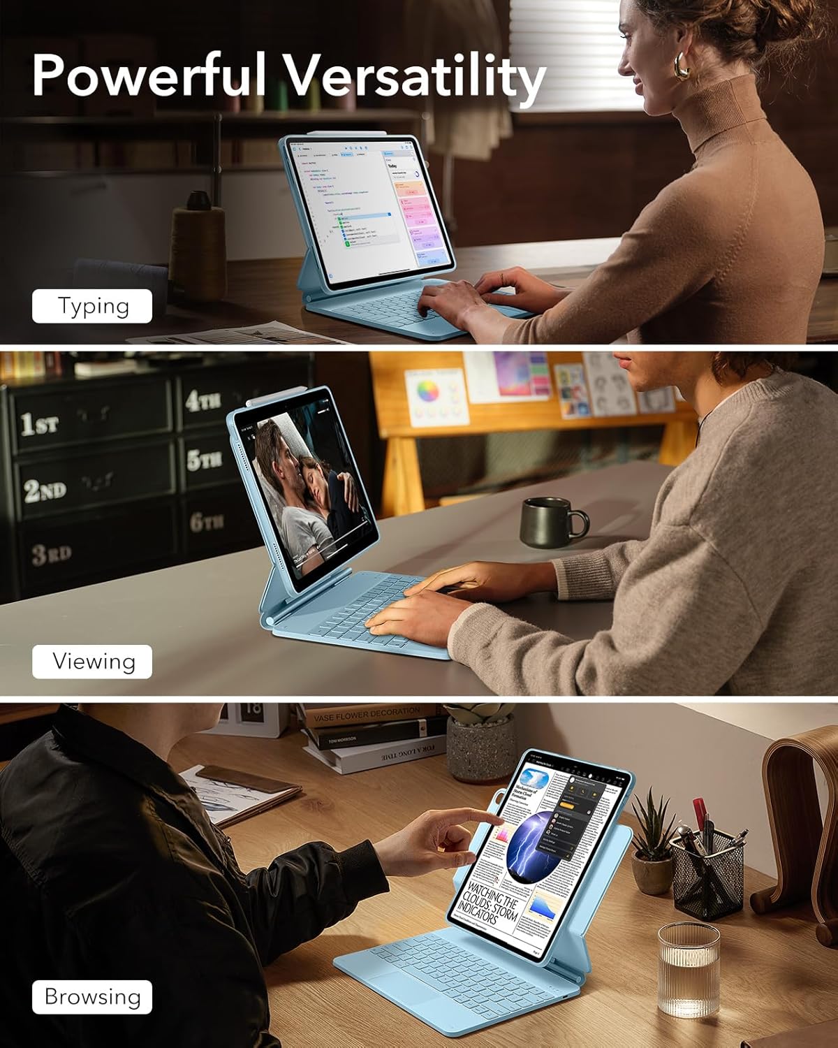 ESR Funda extraíble teclado iPad Air 13" OPENBOX