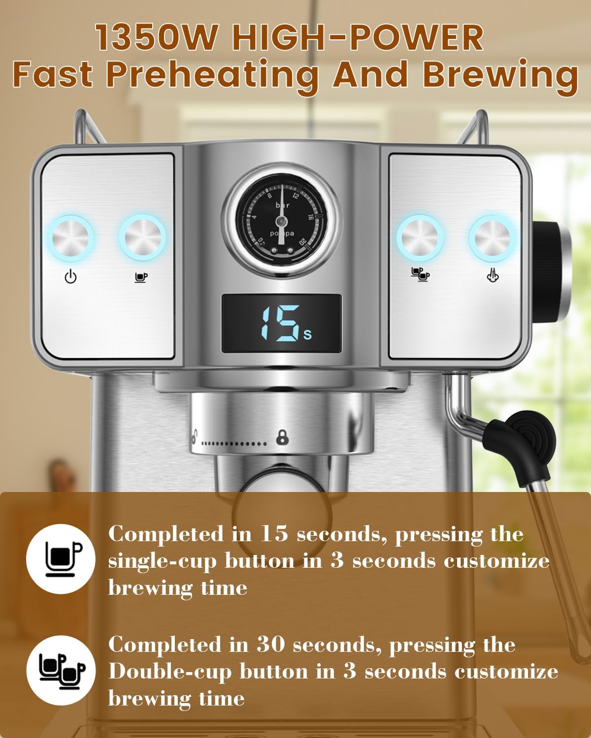 Maquina de Espresso Coffee  EM3205 FROSSVT