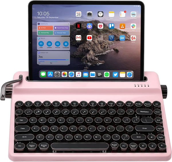 Teclado Yunzii, Máquina de Escribir, Inalámbrico Mecánico, BT (DETALLE)