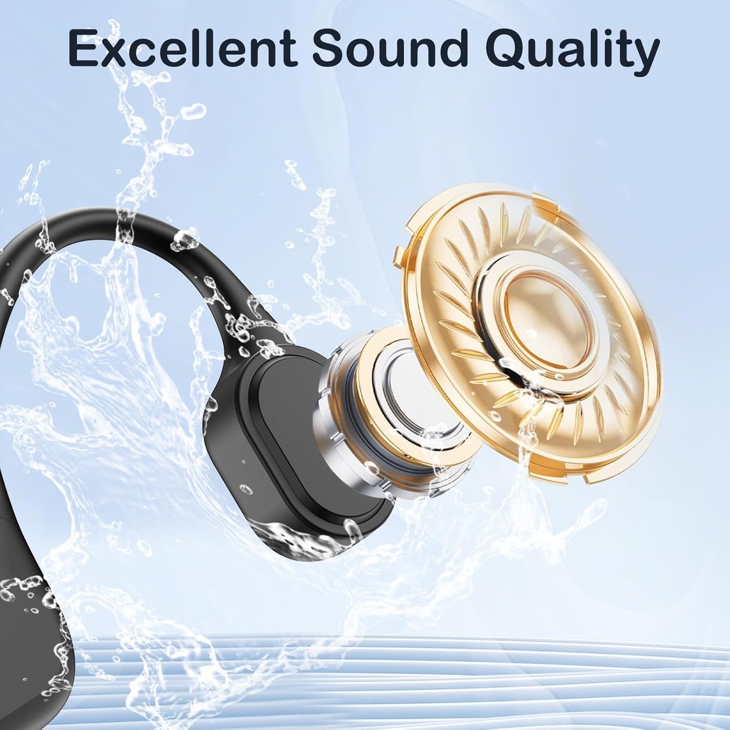 Auriculares de natación de conducción ósea, auriculares subacuáticos