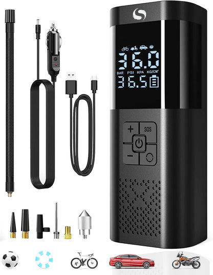 Inflador Portátil Recargable Moto Auto 150 PSI Batería