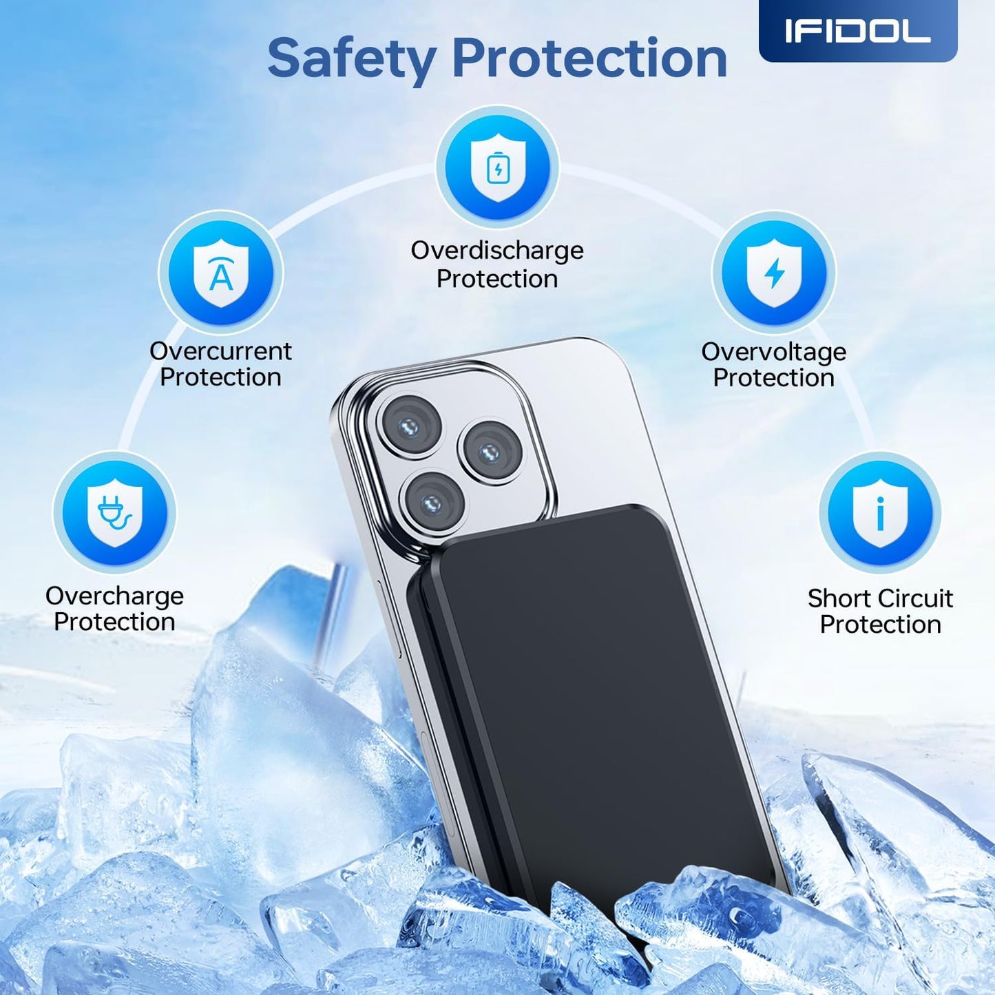 Cargador portátil W12 inalámbrico para Magsafe