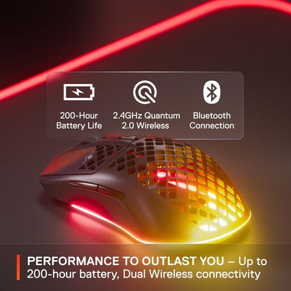 Mouse para Juegos Steelseries Aerox 3, TrueMove 8K y Ultraligero