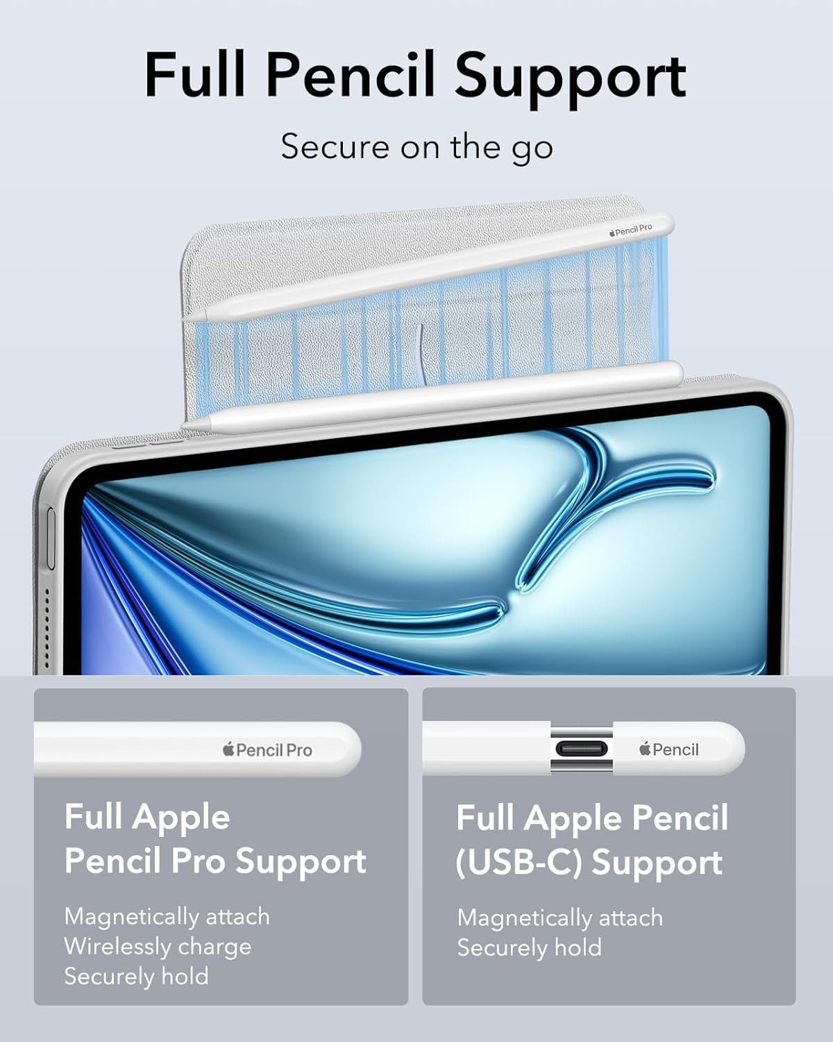 ESR Funda para iPad Air de 11", M2 (2024),  de 6, 5ª y 4ª gen.