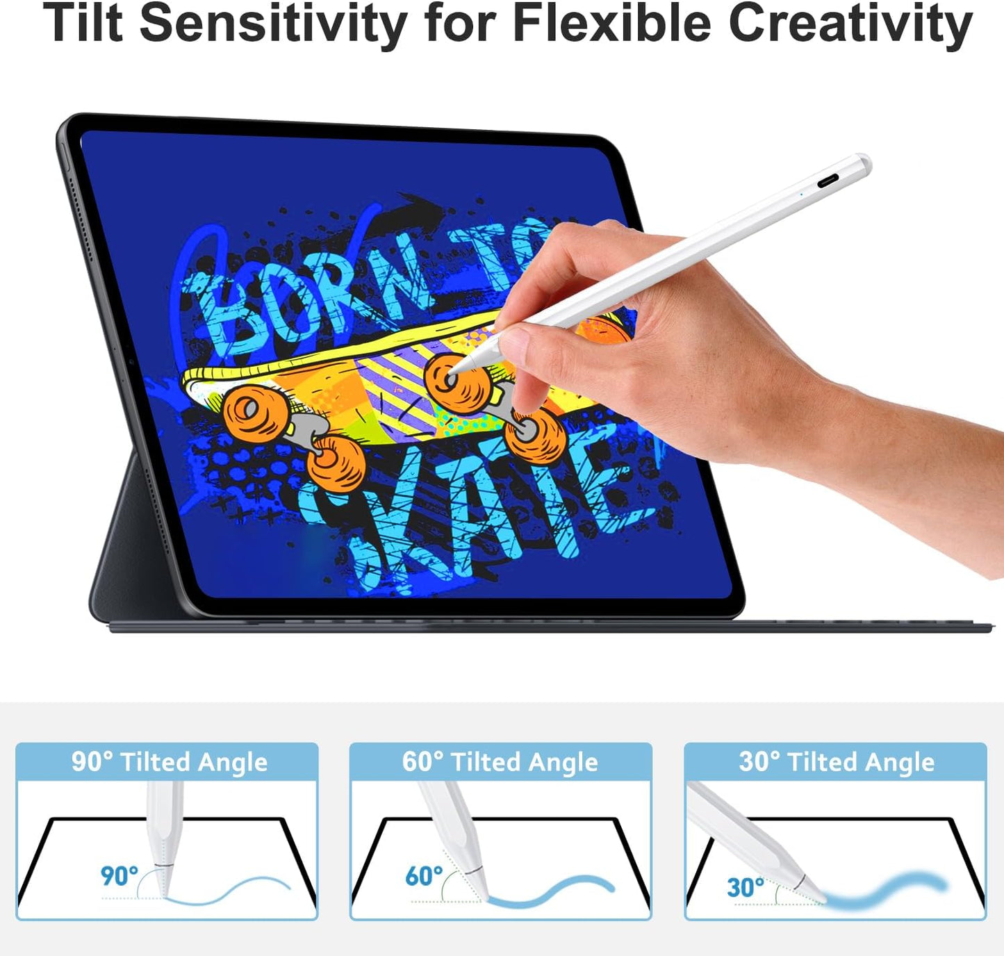 Lápiz óptico para iPad Apple, 5th, 4th, 3rd, 11 y 13" con estuche.