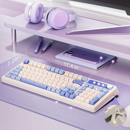 Teclado con cable, retroiluminado RGB, AULA S99, numérico.