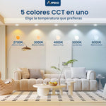 Luces empotrables Amico 24 Pack 5/6", 5CCT borde deflector blanco