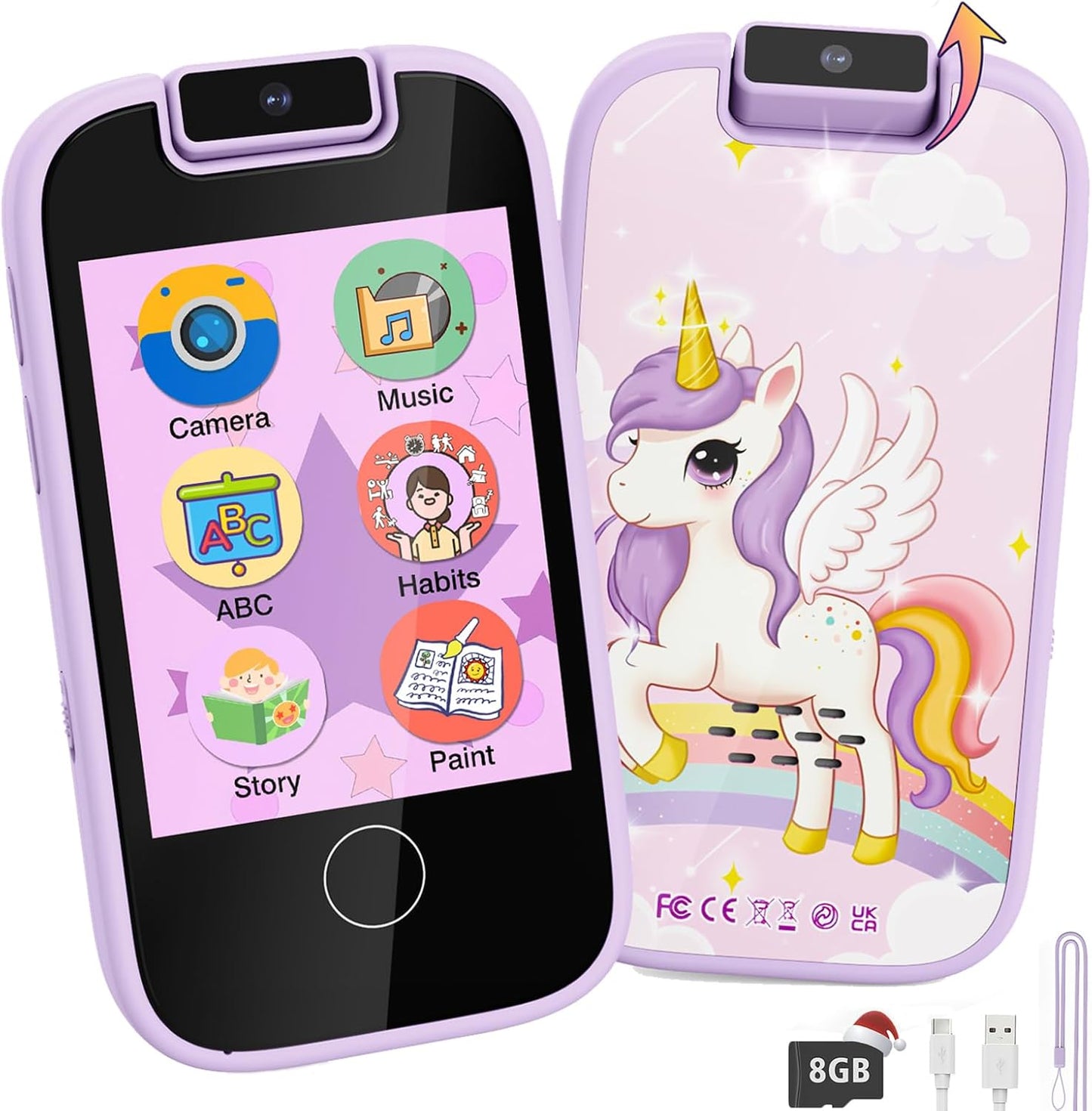 Teléfono para niñas cámara dual y juegos (USADO)