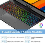 Funda con teclado inalámbrico, giratorio para iPad Pro 12.9" 3rd-6th GEN