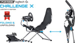 Playseat Logitech Challenge X, Plegable, comoda, 6 posiciones (DETALLE)