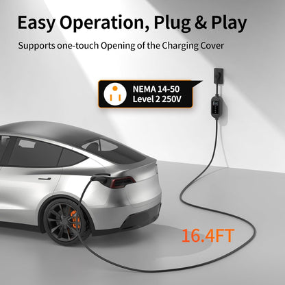 Cargador portátil para automóvil Tesla, Alxum Level 2 (USADO).
