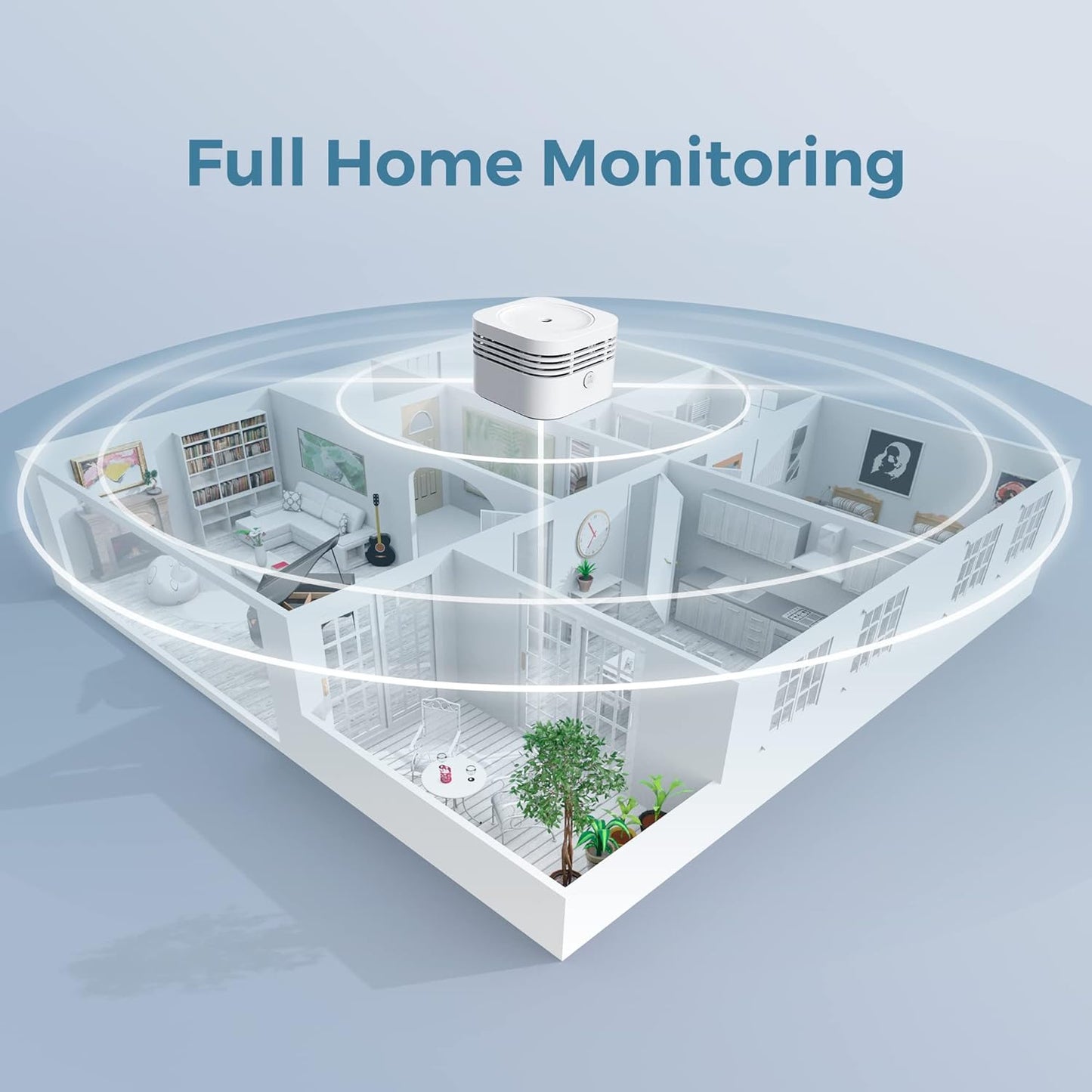 Detector de humo inalámbrico en red, Aegislimk S-RF200, 3 pack.