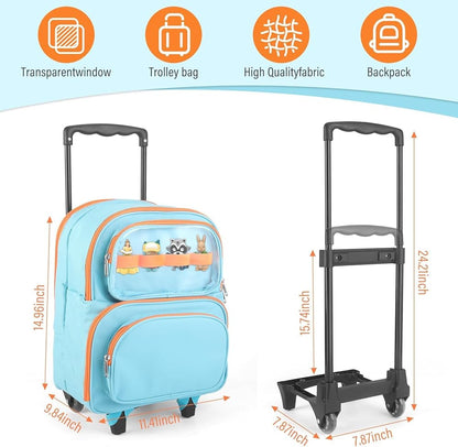 Mochila con ruedas 2 en 1, para niños, capacidad para Toniebox.