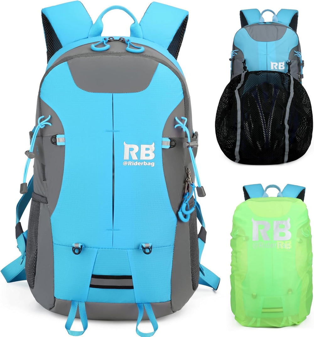 Mochila reflectante para motocicleta. Mochila ligera.