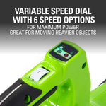 Soplador aspirador de hojas, inalámbrico, velocidad variable 40V.