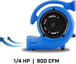 Secador Ventilador Industrial B-Air VP-25 Air Mover 1/4HP 900CFM