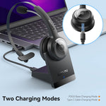 LEVN, Auriculares Bluetooth 5.0, con microfono, Bluetooth.