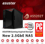 Servidor NAS Asustor AS5202T Dual Core 2.0GHz 2.5GbE Diskless