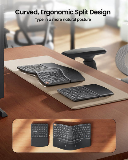 Teclado ProtoArc EK04 Ergonómico Inalámbrico 2.4GHz (USADO)