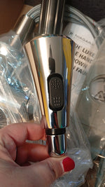 Grifo de cocina monomando, extraíble, Earth Luxe Niagara Cromado.