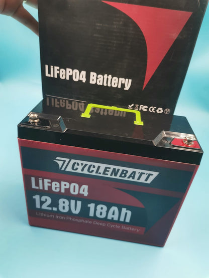 Batería Litio LiFePO4 12.8V 18Ah Recargable Con BMS- Cyclenbatt