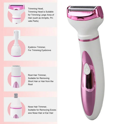 Cortapelos Eléctrico ANGGREK Recargable USB 4 En 1 para mujer