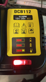 Kit de 2 baterías DCB120 de 3.0 A con cargador, compatible Dewalt.