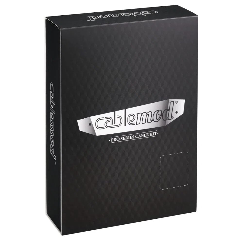 Kit de cables CableMod PRO ModMesh negro con azul para fuente de poder ASUS y Seasonic — vista 3