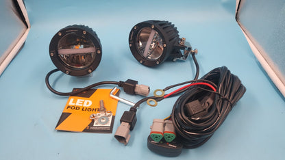Luces LED redondos 4” 100W Auxbeam 10000LM