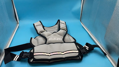 Chaleco Con Peso Ajustable Para Entrenamiento KUKZO Color Gris