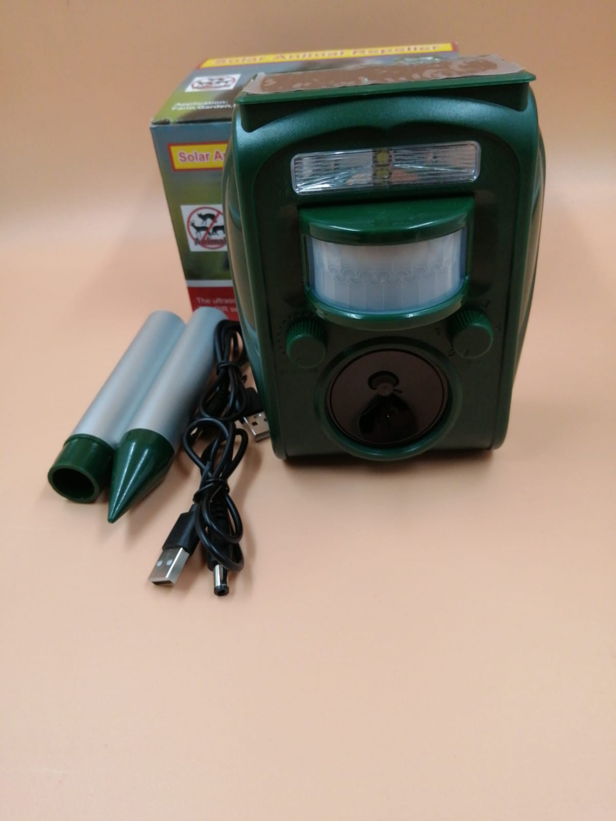 Repelente ultrasónico de animales sensor