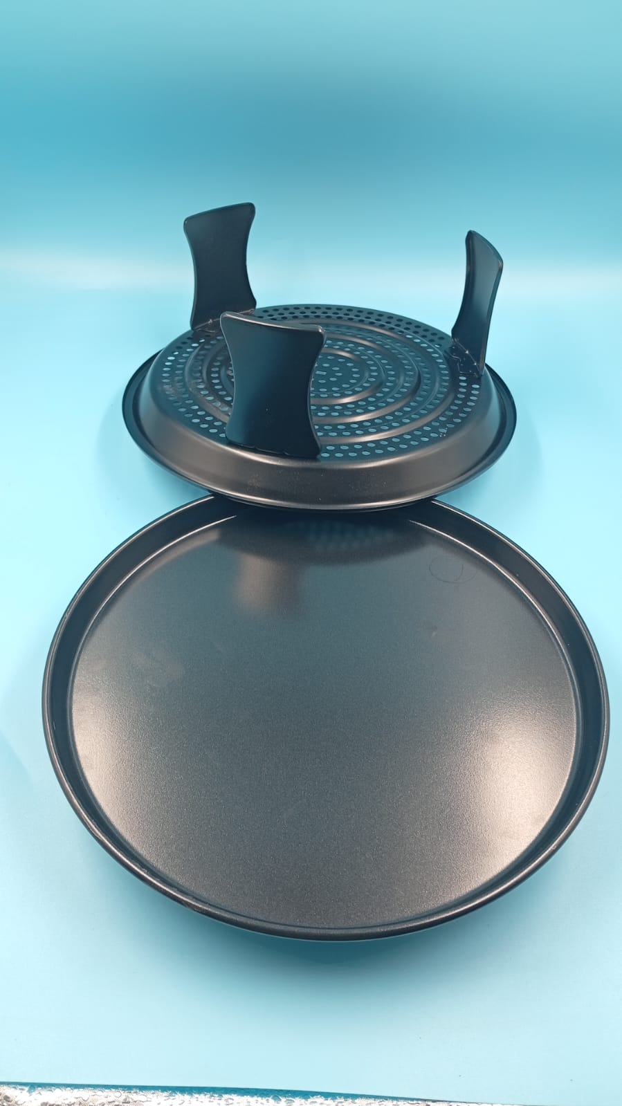 Microondas Galanz con freidora de aire, 0.9 pies, 900V, acero inox.