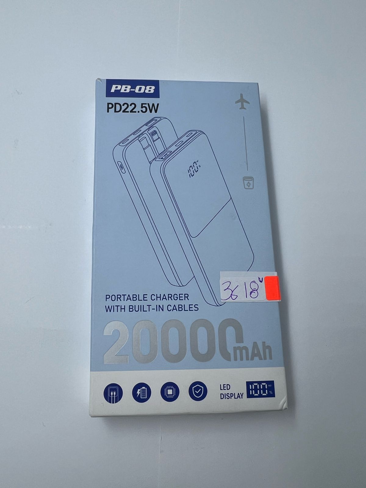 Batería portátil carga rápida cable IOS y C (USADO)