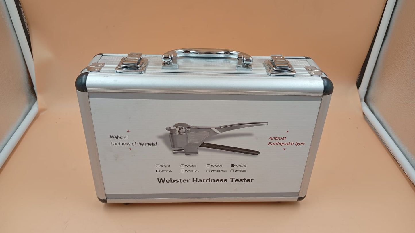 Durómetro Webster W-B75 para metales y aluminio. (USADO).