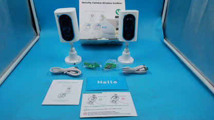 Cámaras Seguridad WiFi 2K Exterior IP65 Visión Nocturna