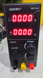 Fuente de alimentación CC variable, digital de 30V, 10A, Pantalla LED.
