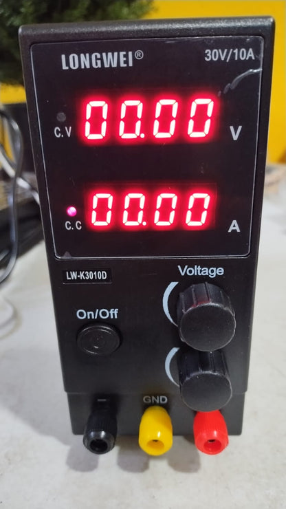Fuente de alimentación CC variable, digital de 30V, 10A, Pantalla LED.