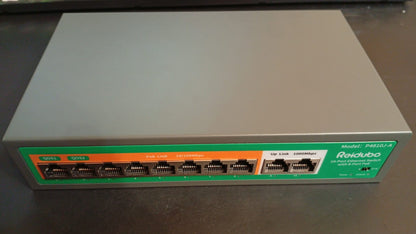 Conmutador Poe 8 Puertos, Ethernet 100mbps, Gigabit 120w, REIDUO