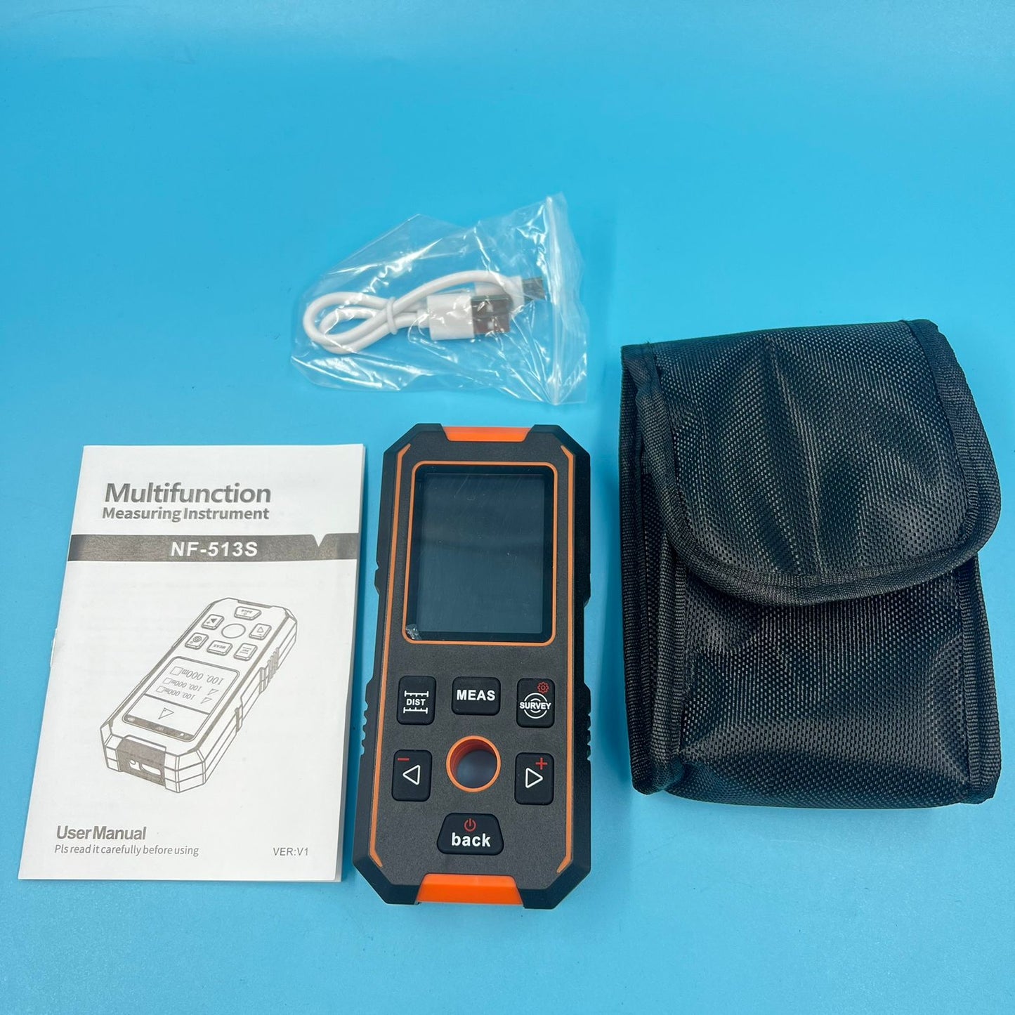 Medidor de distancia y escáner de pared digital