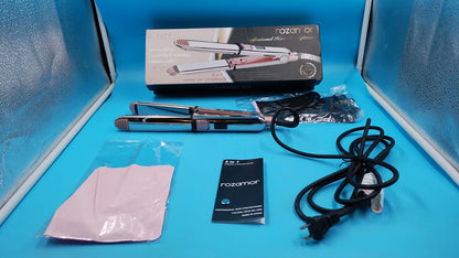 Plancha Rozamor Titanio 2 En 1 Alisador y Rizador