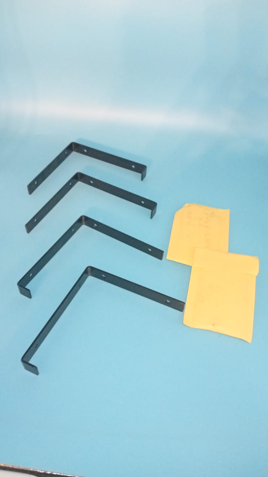 Juego de repisas flotantes, madera natural de pino, 36", forma de U.