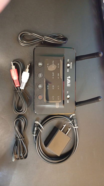 Transmisor Receptor Bluetooth 5.3, adaptador de audio, ent/sal RCA