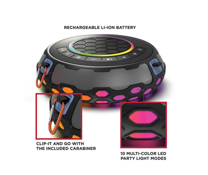 Altavoz flotante para fiestas ION Audio HydroGroove con luces