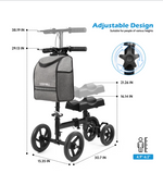 Andador de rodilla para adultos, Plegable, Alternativa a Muletas, Cosywill.