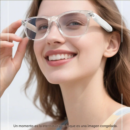 Lentes Inteligentes, F-16 Bluetooth 5.4, Audio Open Ear, Llamadas y Fitface.