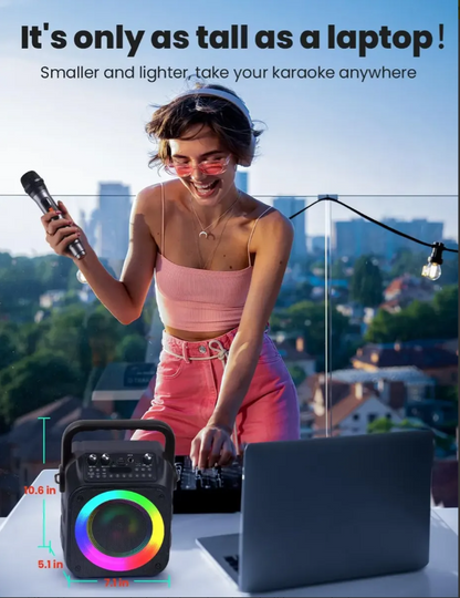 Máquina De Karaoke Con 1 Micrófono Inalámbrico K9-M