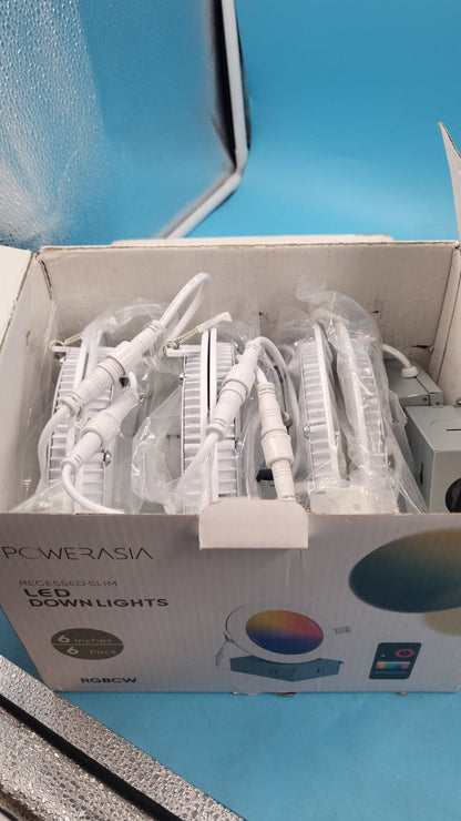 Luces LED Empotrables 6” 12 Pack 5CCT 15W 1200lm powerasia.