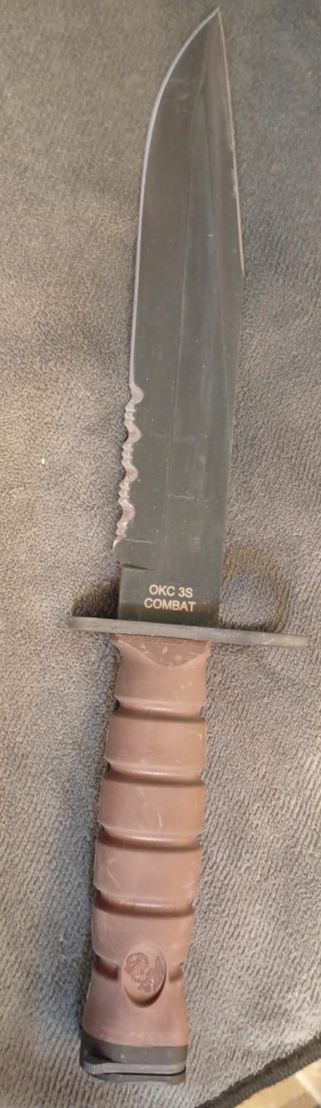 Cuchillo de supervivencia, Ontario OKC3S, bayoneta marina.(DETALLE)