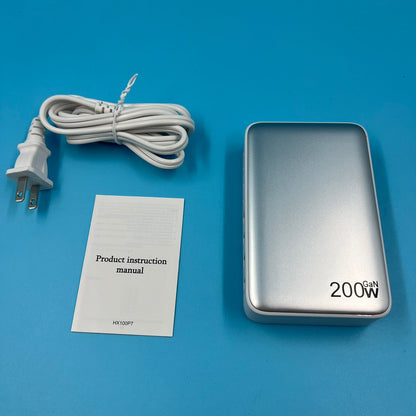 Cargador USB C de 200 W adaptador GKUTW HX100P7 blanco