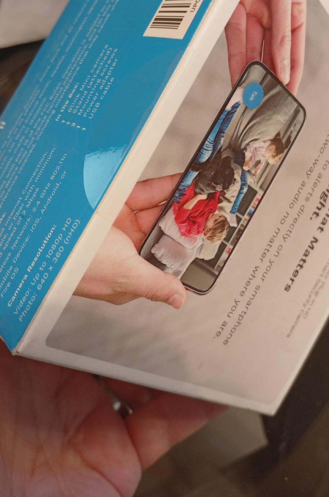 Blink Mini, Cámara de seguridad inteligente, Compacta.